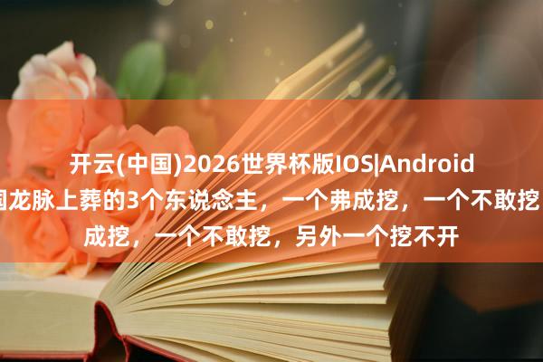 开云(中国)2026世界杯版IOS|Android手机app下载 我国龙脉上葬的3个东说念主，一个弗成挖，一个不敢挖，另外一个挖不开